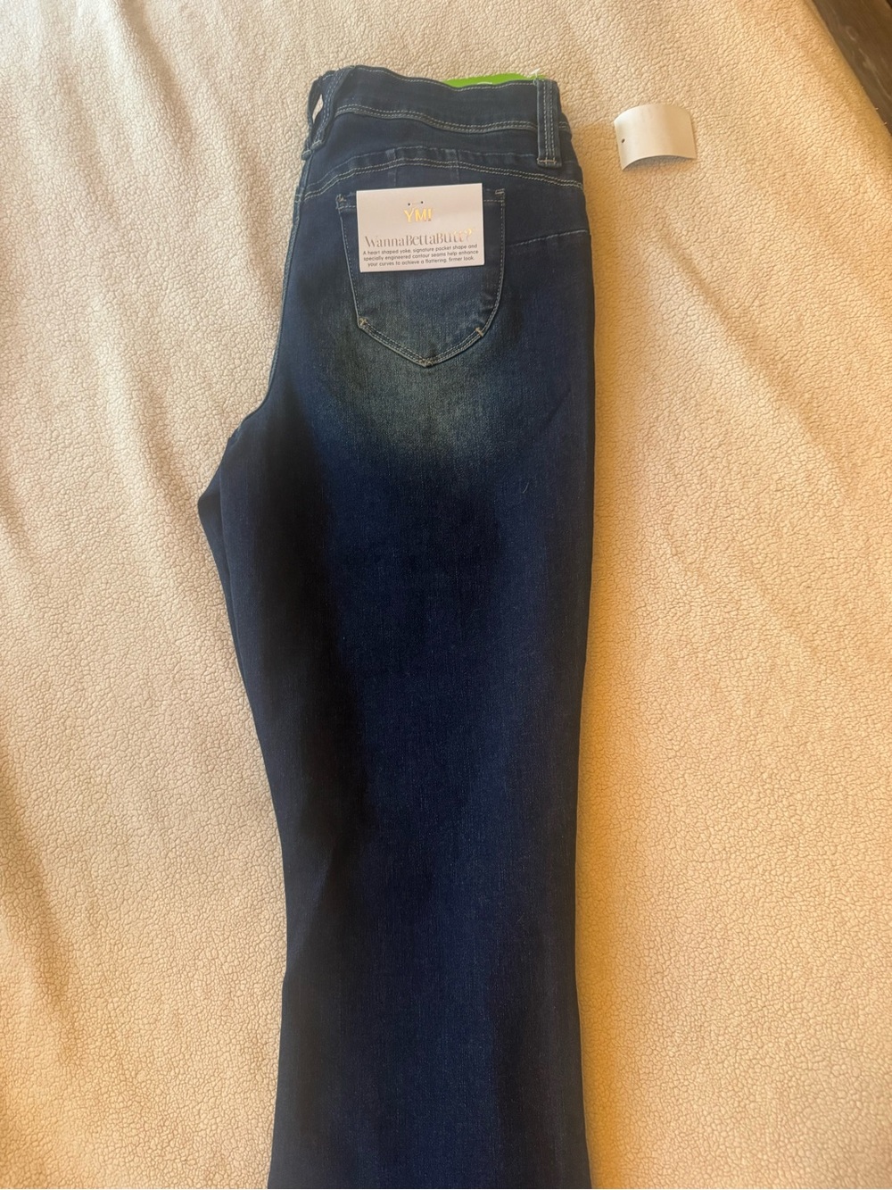 0063 YMI Dark Blue Denim Jeans with Branded Tag - Picture 2 of 8